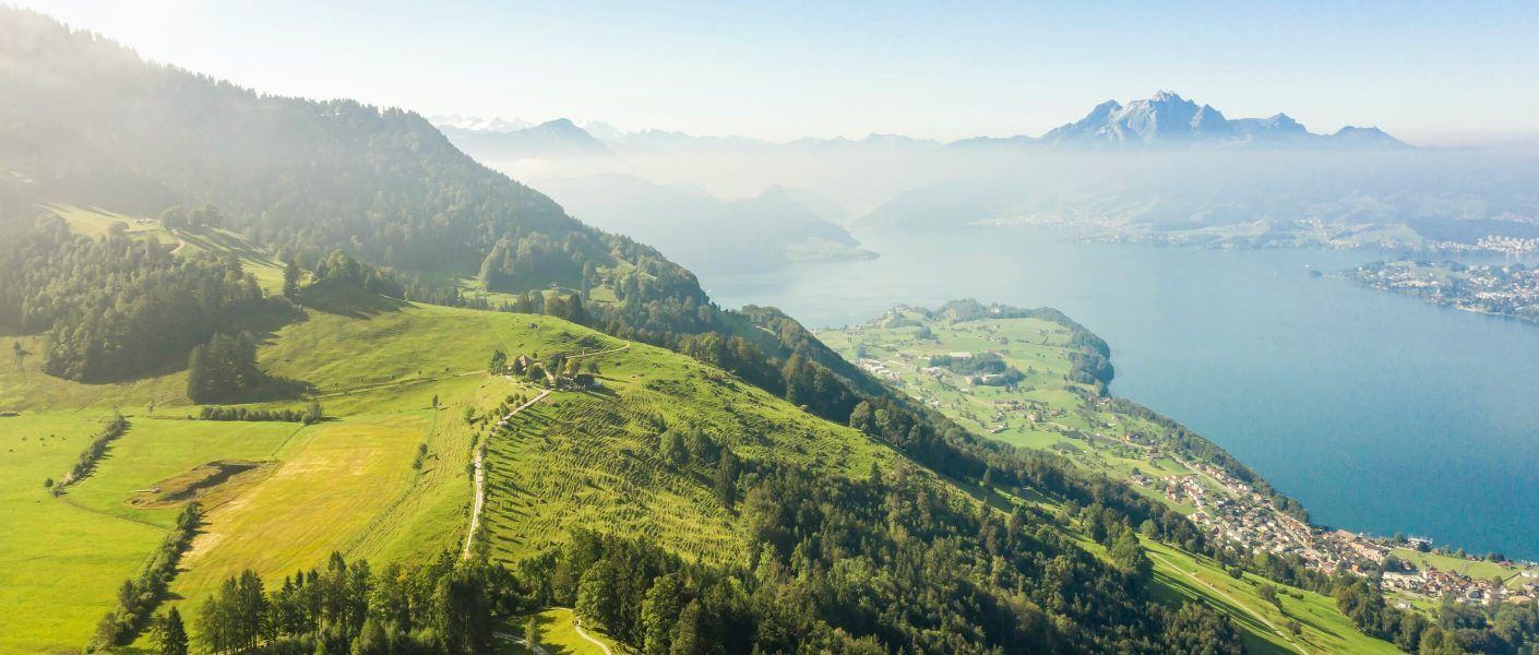 Seebodenalp mit Blick auf die Rigi